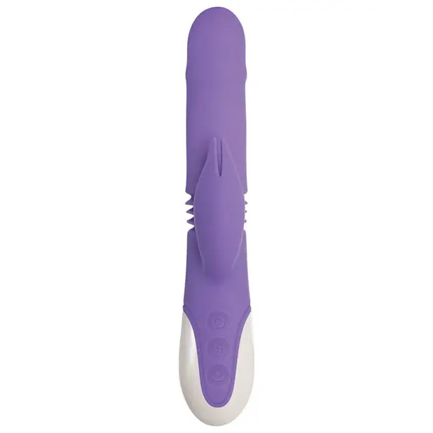 Evolved Thick & Thrust Bunny Dual Stim Rechargeable - Purple - Vibrators
