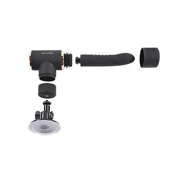 Evolved Too Hot to Handle Thrusting Machine - Black - Sex Machines