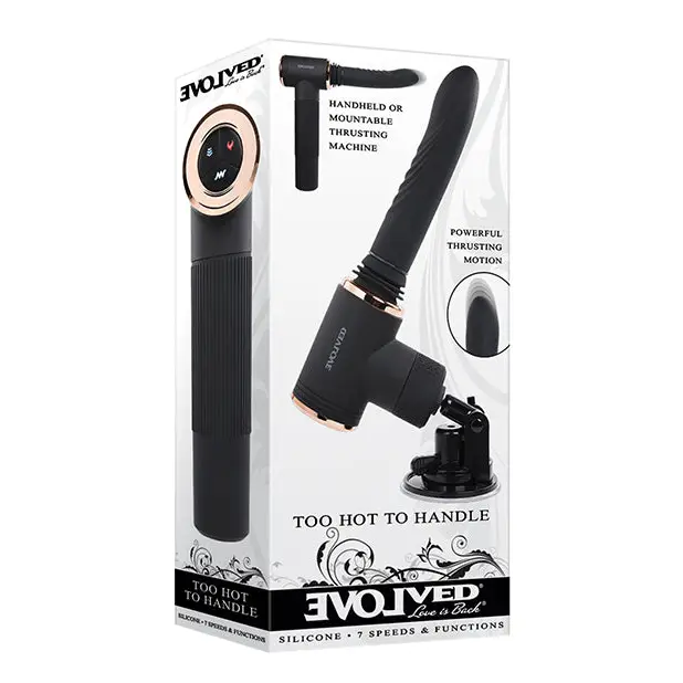Evolved Too Hot to Handle Thrusting Machine - Black - Sex Machines