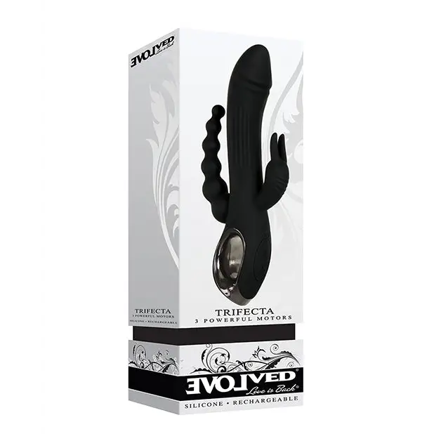 Evolved Trifecta Triple Stim Rechargeable - Black - Vibrators