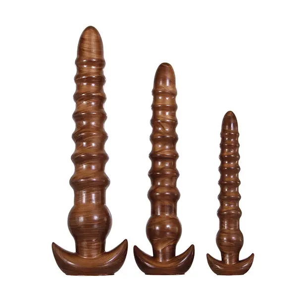 Evolved Twisted Love 3 pc Plug Set - Gold - Anal Products