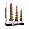 Evolved Twisted Love 3 pc Plug Set - Gold - Anal Products