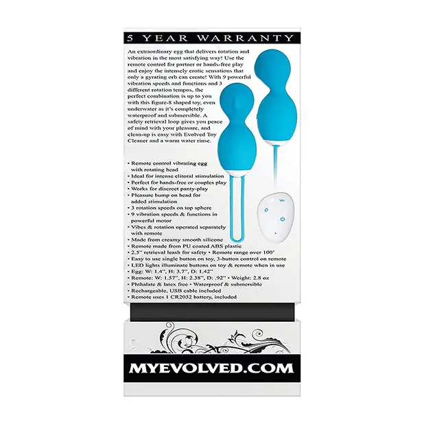 Evolved Twistin The Night Away Kegel Rechargeable - Blue - Sexual Enhancers