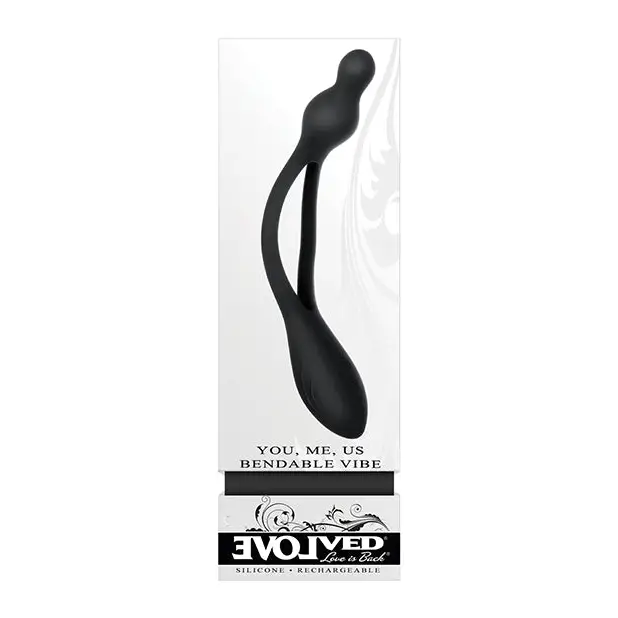 Evolved You Me Us Bendable Vibe - Black - Stimulators