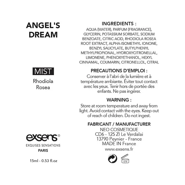 EXSENS of Paris Endorphins Booster - 15 ml Angels Dream - Setting The Mood