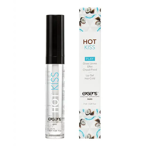 EXSENS of Paris Hot Kiss Play Lip Gloss - Coconut - Sexual Enhancers