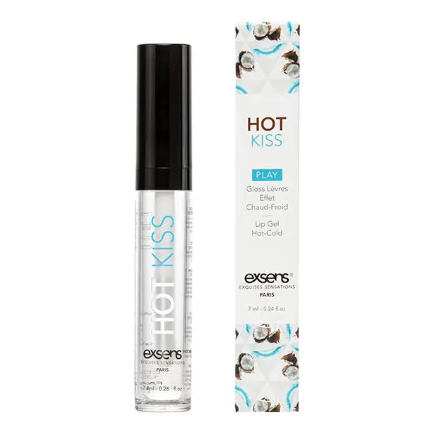 EXSENS of Paris Hot Kiss Play Lip Gloss - Coconut - Sexual Enhancers