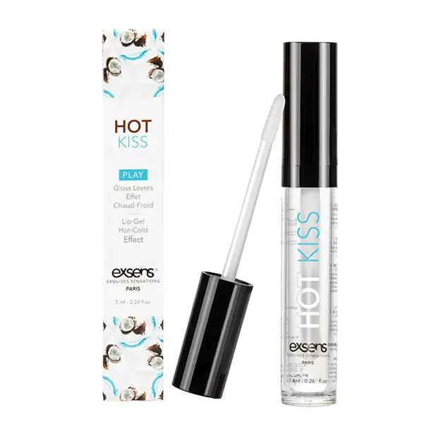 EXSENS of Paris Hot Kiss Play Lip Gloss - Coconut - Sexual Enhancers