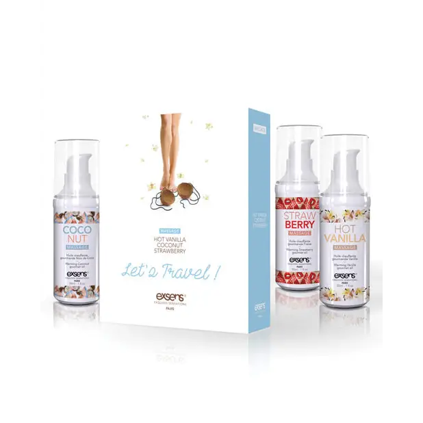 EXSENS of Paris Let’s Travel Massage Oil Set - Massage Products