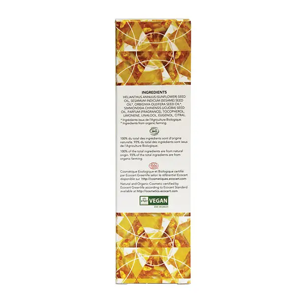 EXSENS of Paris Organic Body Oil w/Stones - Amber Jojoba 100 ml - Massage Products