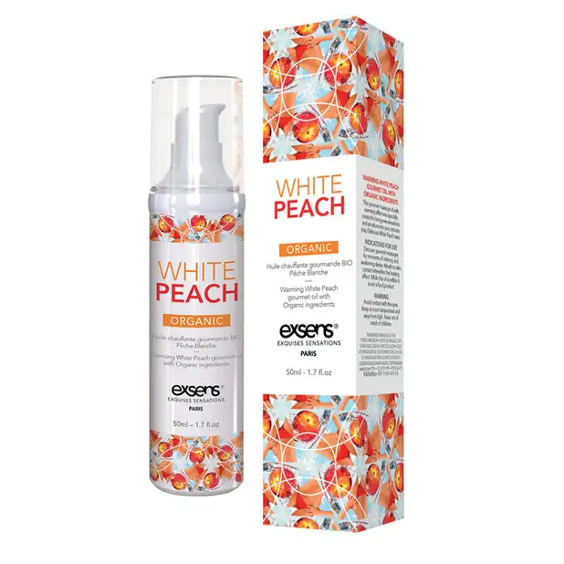 EXSENS of Paris Organic Massage Oil - 50 ml White Peach - Massage Products