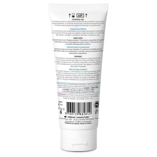 EXSENS of Paris Personal Water Based Lubricant - Pure Aqua - Lubricants