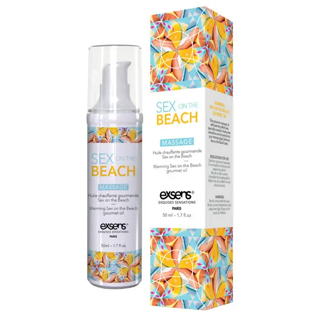 EXSENS of Paris Warming Massage Oil - 50 ml Sex on the Beach - Massage Products