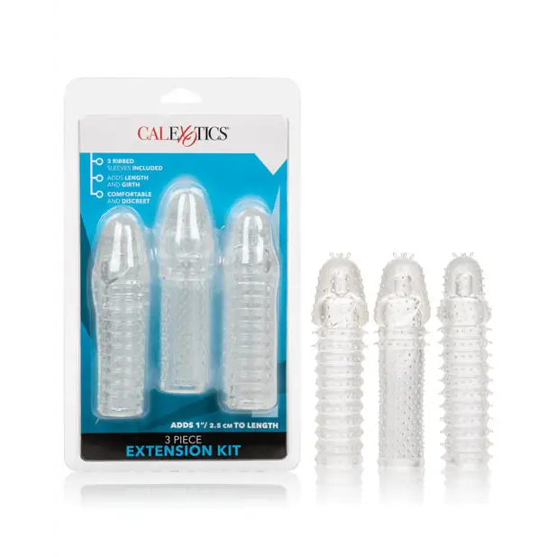 Extension 3 Piece Kit - Clear - Penis Enhancement