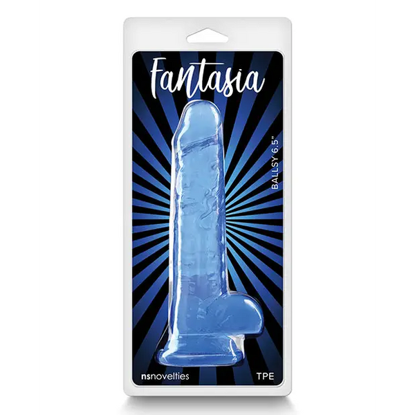 Fantasia Ballsy 6.5’’ Dildo - Blue - Dongs & Dildos