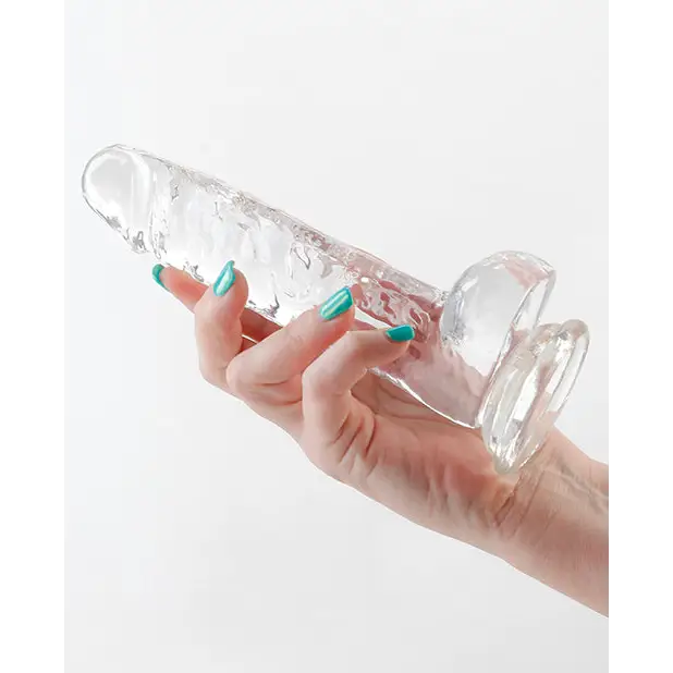 Fantasia Ballsy 6.5’’ Dildo - Clear - Dongs & Dildos