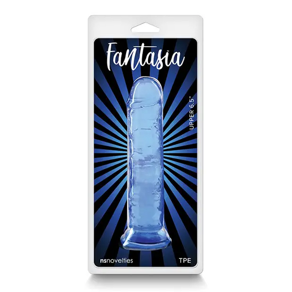 Fantasia Upper 6.5’’ Dildo - Blue - Dongs & Dildos