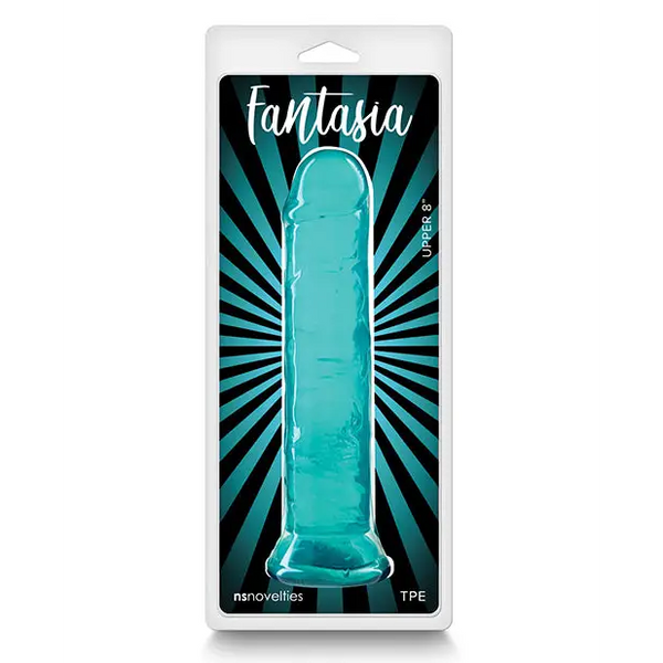 Fantasia Upper 8’’ Dildo - Teal - Dongs & Dildos