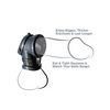 Fantasy C-Ringz Cock Pipe w/Ball Stretcher - Black - Penis Enhancement