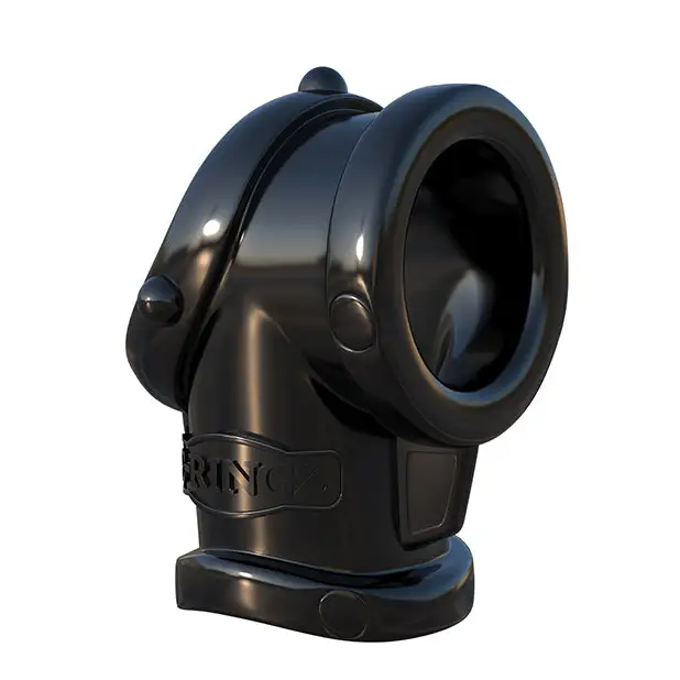 Fantasy C-Ringz Cock Pipe w/Ball Stretcher - Black - Penis Enhancement