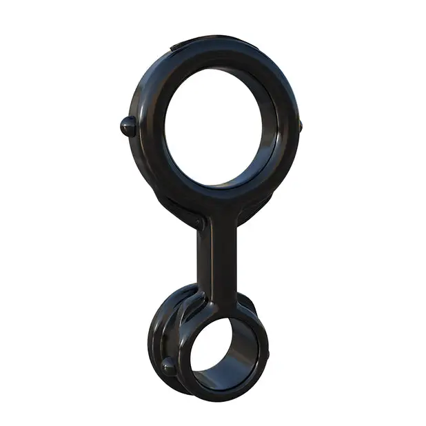 Fantasy C Ringz Ironman Duo Ring - Black - Penis Enhancement