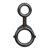 Fantasy C Ringz Ironman Duo Ring - Black - Penis Enhancement