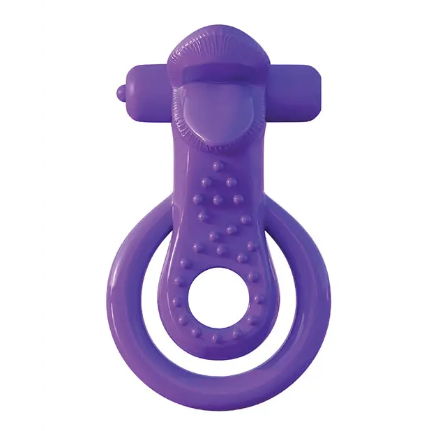 Fantasy C-Ringz Lovely Licks Couples Ring - Purple - Penis Enhancement