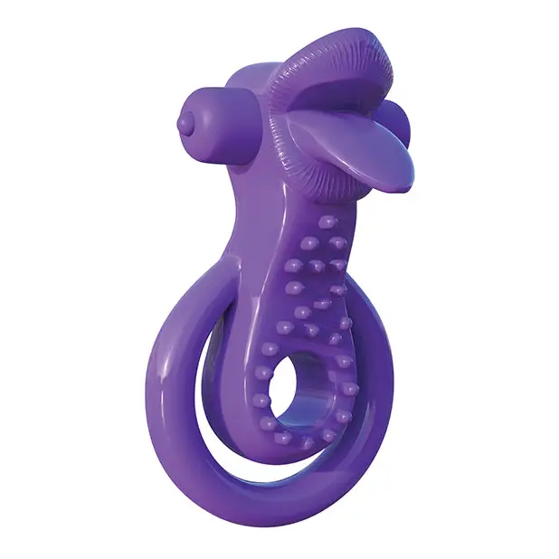 Fantasy C-Ringz Lovely Licks Couples Ring - Purple - Penis Enhancement