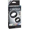 Fantasy C-Ringz Max Width Silicone Rings - Black - Penis Enhancement