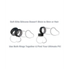 Fantasy C-Ringz Max Width Silicone Rings - Black - Penis Enhancement
