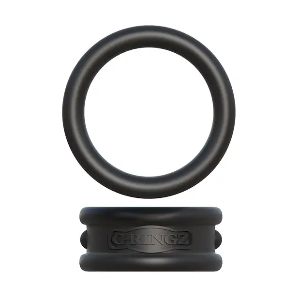 Fantasy C-Ringz Max Width Silicone Rings - Black - Penis Enhancement