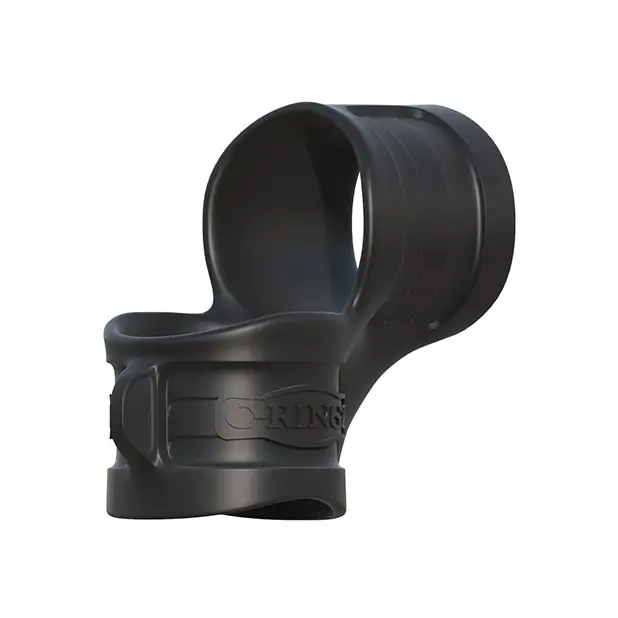 Fantasy C-Ringz Mr. Big Cock Ring & Ball Stretcher - Black - Penis Enhancement