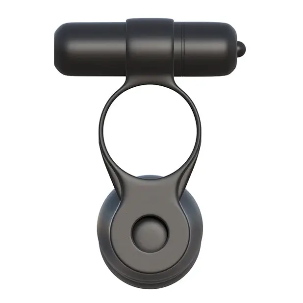 Fantasy C-Ringz Posable Partner Double Penetrator - Black - Penis Enhancement