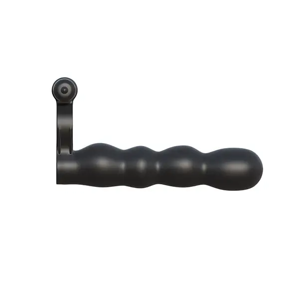 Fantasy C-Ringz Posable Partner Double Penetrator - Black - Penis Enhancement
