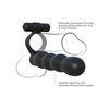 Fantasy C-Ringz Posable Partner Double Penetrator - Black - Penis Enhancement