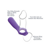 Fantasy C-Ringz Ride N’ Glide Couples Ring - Purple - Penis Enhancement