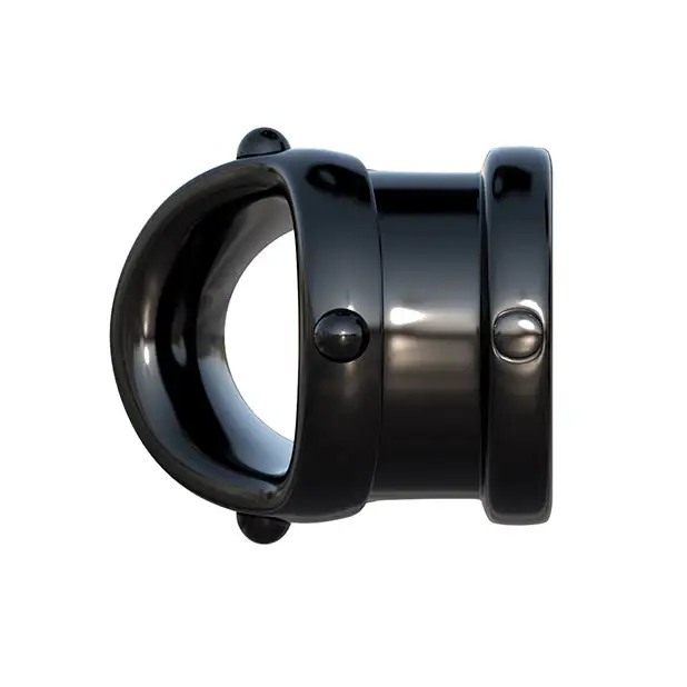 Fantasy C-Ringz Rock Hard Cock Pipe - Black - Penis Enhancement
