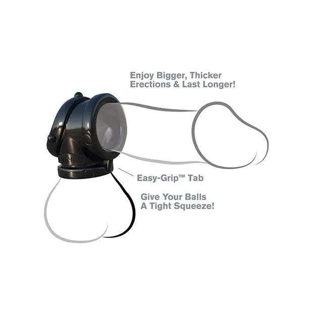 Fantasy C-Ringz Rock Hard Cock Pipe - Black - Penis Enhancement