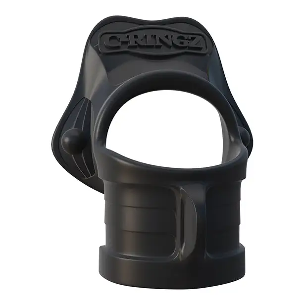 Fantasy C-Ringz Rock Hard Ring & Ball Stretcher - Black - Penis Enhancement