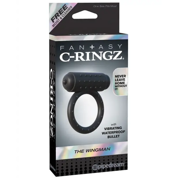 Fantasy C-Ringz The Wingman - Black - Penis Enhancement
