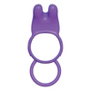 Fantasy C-Ringz Twin Teazer Rabbit Ring - Purple - Penis Enhancement