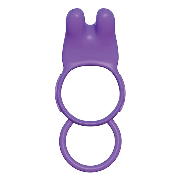 Fantasy C-Ringz Twin Teazer Rabbit Ring - Purple - Penis Enhancement
