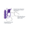 Fantasy C-Ringz Twin Teazer Rabbit Ring - Purple - Penis Enhancement
