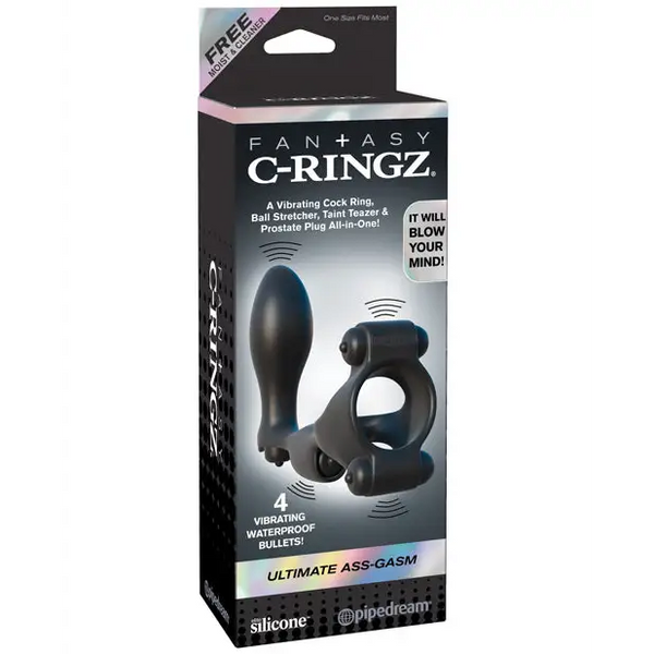 Fantasy C Ringz Ultimate Ass Gasm - Black - Penis Enhancement