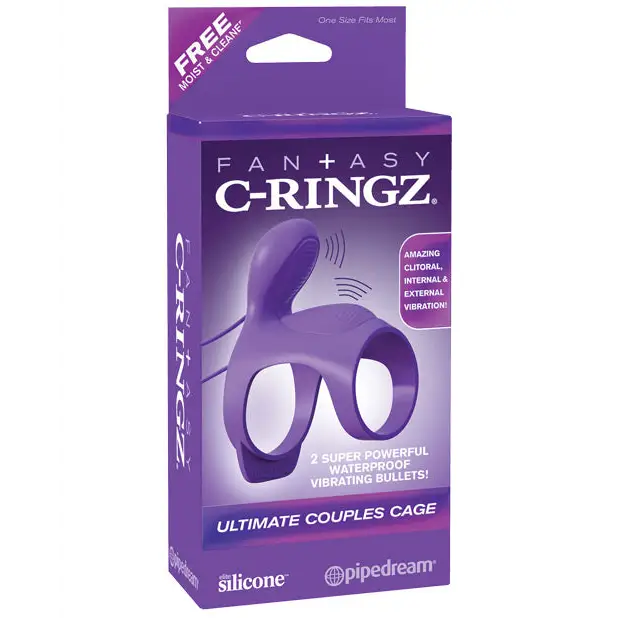 Fantasy C Ringz Ultimate Couples Cage - Purple - Penis Enhancement