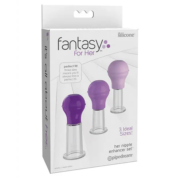 Fantasy for Her Nipple Enhancer Set - Purple - Stimulators