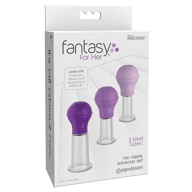 Fantasy for Her Nipple Enhancer Set - Purple - Stimulators