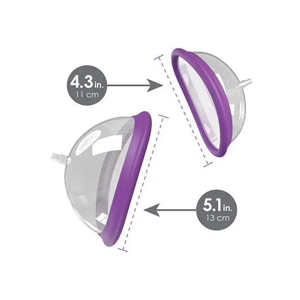 Fantasy For Her Rechargeable Pleasure Pump Kit - Purple - Stimulators