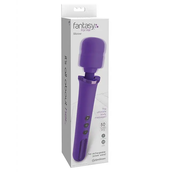 Fantasy for Her Rechargeable Power Wand - Purple - Massage Products