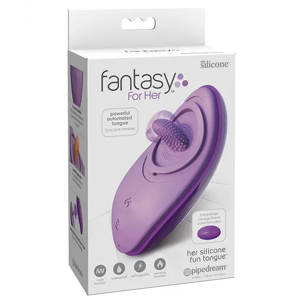 Fantasy for Her Silicone Fun Tongue - Purple - Stimulators